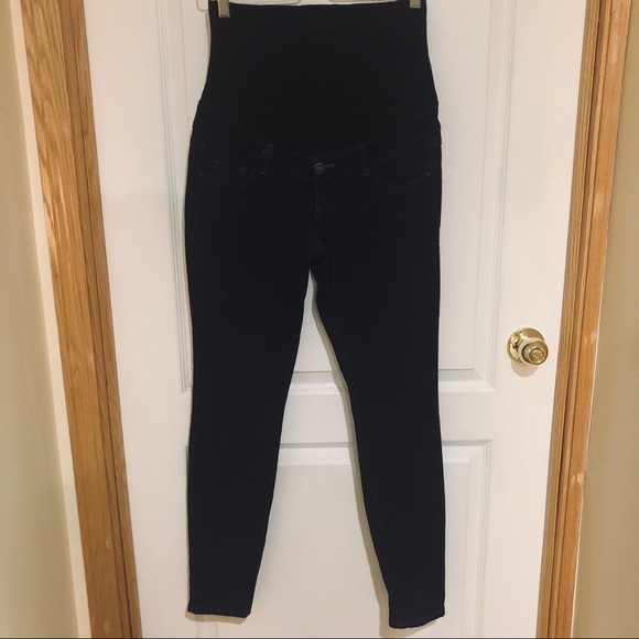 THYME MATERNITY JEANS - DARK BLUE - Picture 1 of 8